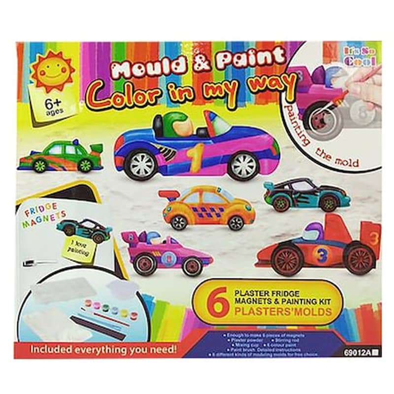 TOYMARKT Σετ 6 Μαγνητάκια Καί Σετ Χρωματισμού 27x23x5cm Toymarkt 913183