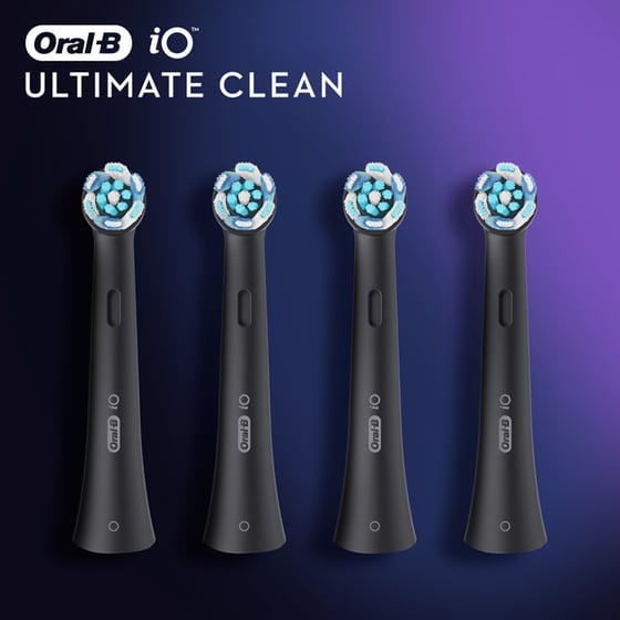Ανταλλακτικές Κεφαλές ORAL-B iO ULTIMATE CLEAN 4 Τμχ για Ηλεκτρική Οδοντόβουρτσα Μαύρο image 4