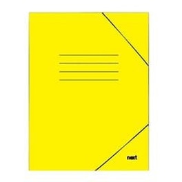 Φάκελος Πρεσπάν Next με Λάστιχο A4 Κίτρινο Υ35x25εκ.