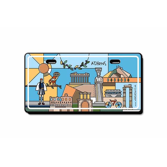 ATP Μαγνήτης Μεταλλικός Ανάγλυφος Athens image 1