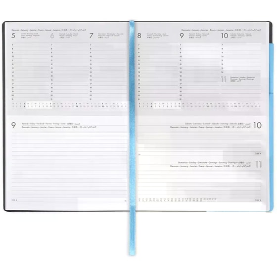 Ημερολόγιο Weekly & Daily Legami 2026 12Μ Large Retro Blue image 3