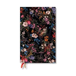 Floralia (William Kilburn) Maxi 12-month Horizontal Hardback Dayplanner 2025 (Elastic Band Closure)