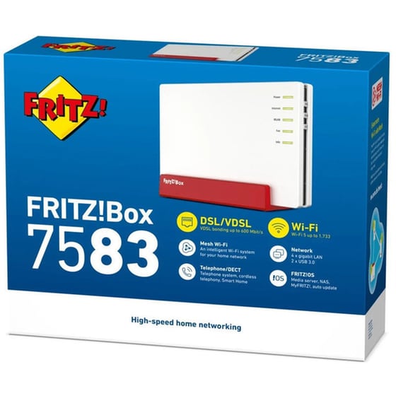 Box FRITZ! 7583 VDSL Ενσύρματο/Ασύρματο Router - Λευκό image 2