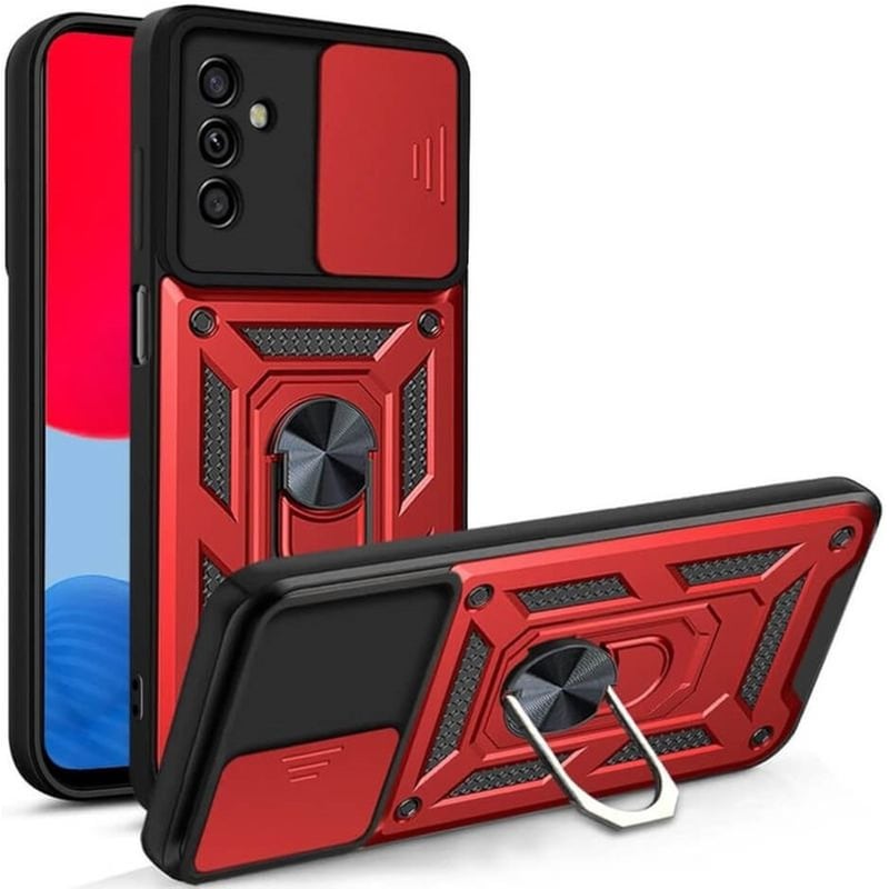 BODYCELL Θήκη Samsung Galaxy A25 - Bodycell Armor Slide Ring Holder - Red