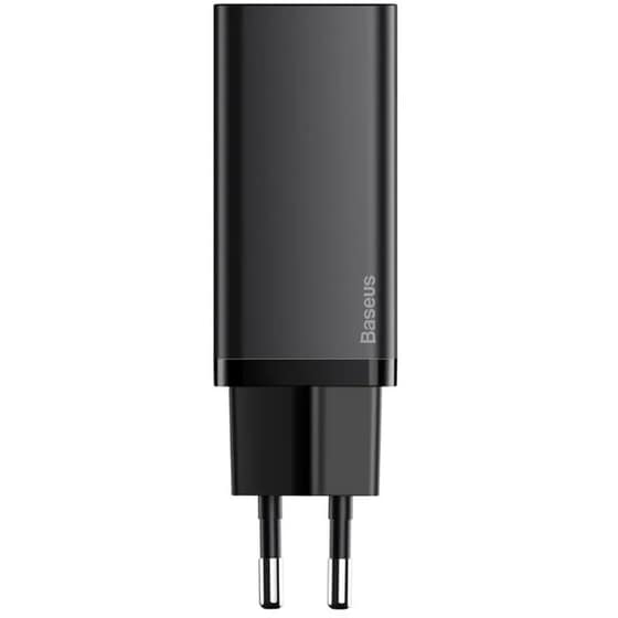 Φορτιστής Πρίζας Baseus 2 port Usb-C,Usb 65W - Black image 1