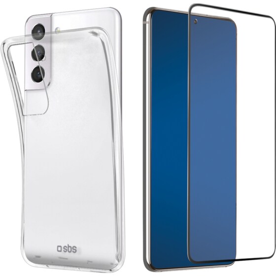 Θήκη & Προστασία οθόνης Samsung Galaxy S22+ - Sbs bundle - Transparent image 0