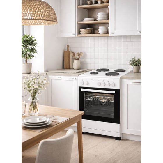 OMNYS EH6807RW 80 Lt Λευκό Ηλεκτρική Κουζίνα Εμαγιέ image 2