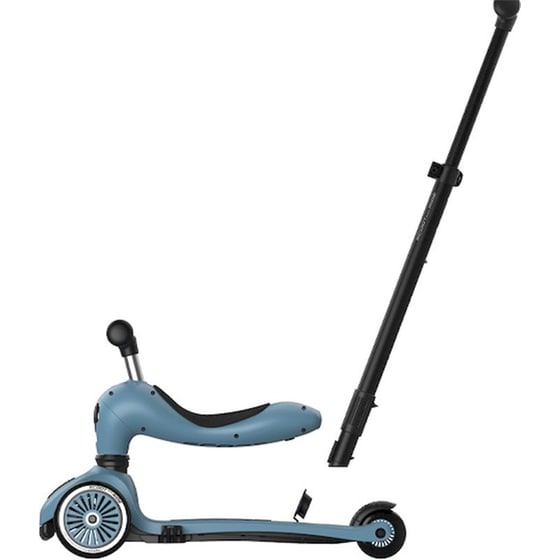 Παιδικό Πατίνι Τρίτροχο Πολυμορφικό 3 σε 1 Scoot & Ride Highwaykick 1 Push and Go με Λαβή Γονέα - Steel image 6