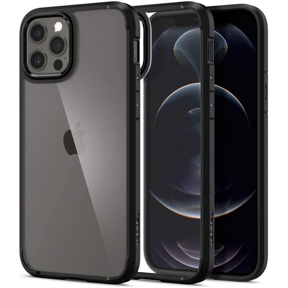 Θήκη Apple iPhone 12/iPhone 12 Pro - Spigen Ultra Hybrid - Matte Black image 0