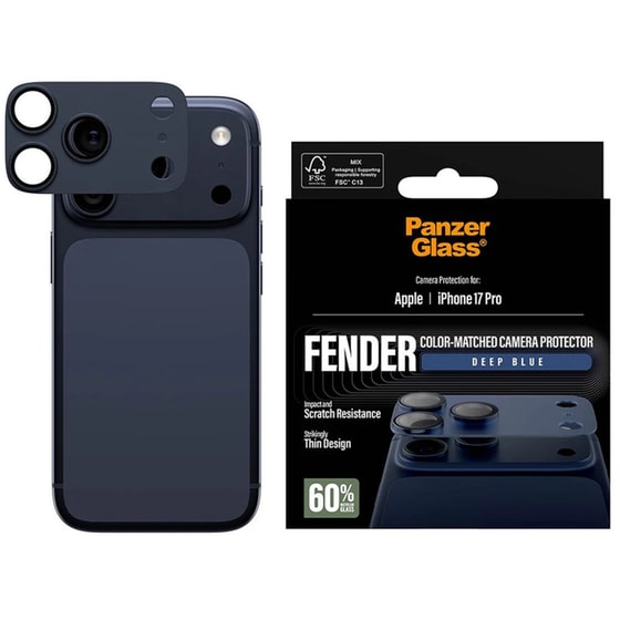 Προστατευτικό καμερών Apple iPhone 17 Pro - PanzerGlass Fender Camera Protector - Deep Blue image 2