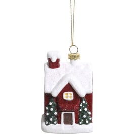 Chic Antique Χριστουγεννιάτικο Κρεμαστό Στολίδι Ακρυλικό - Σπιτάκι Vintage
