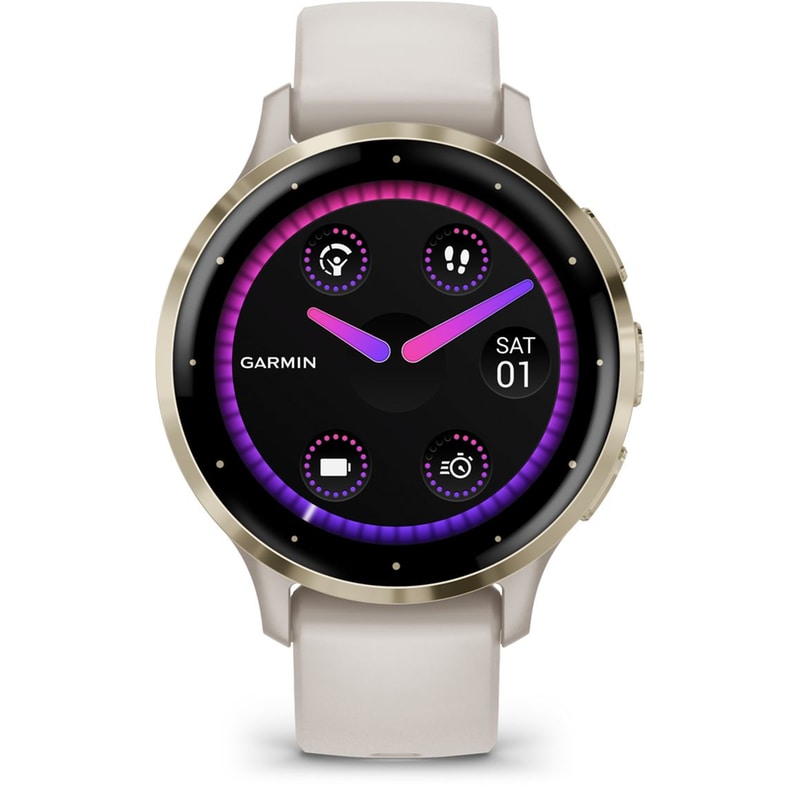 Smartwatch Garmin Venu 3S 41mm - Soft Gold with Ivory φωτογραφία