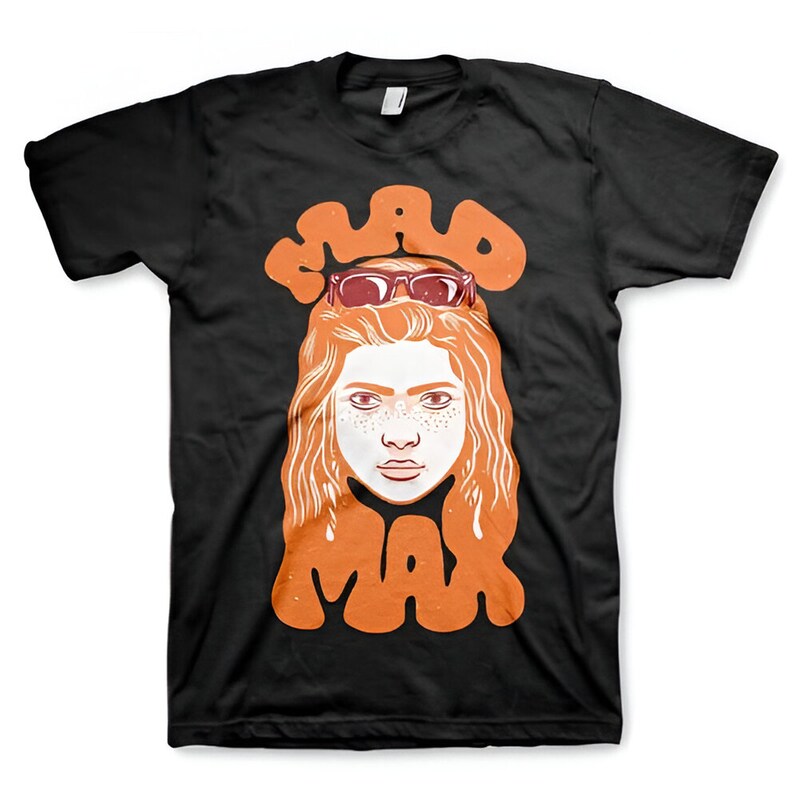 HYBRIS T-shirt Hybris Stranger Things Mad Max - Μαύρο