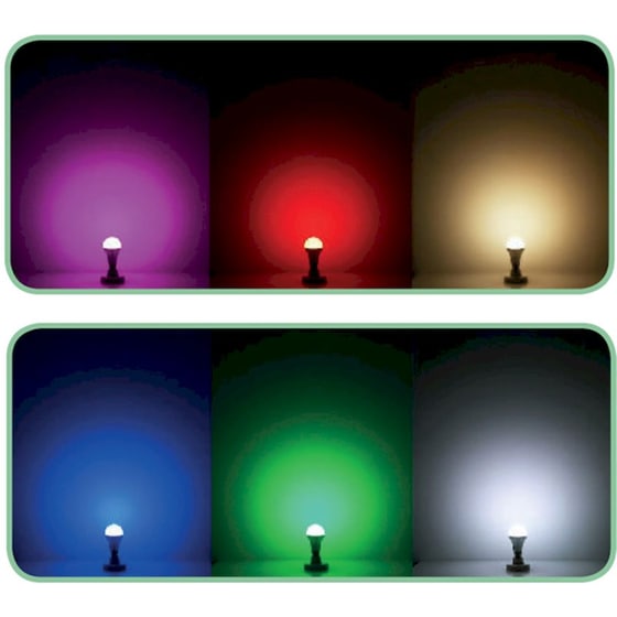 Λάμπα LED Diolamp Rgbw Dimmable A608rgbwn E27 8W 3000K - Θερμό Λευκό/RGBW image 1