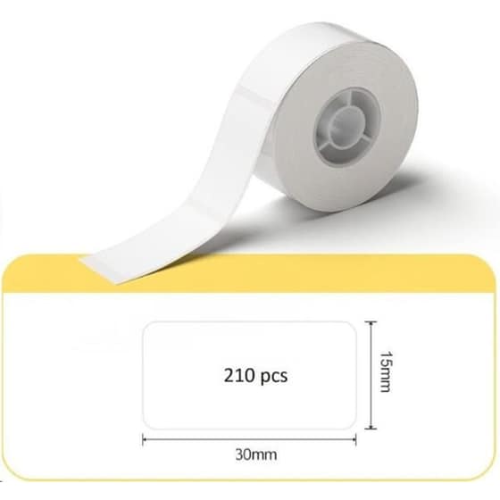 Κασέτα Ετικετογράφου NIIMBOT 15x30mm 210 Ετικέτες - Λευκό image 1