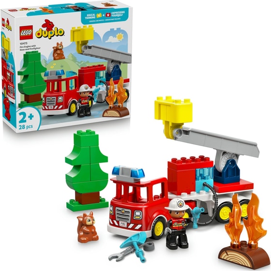 LEGO® DUPLO® Town Πυροσβεστικό Όχημα με Μάνικα και Πυροσβέστη (10473) image 6