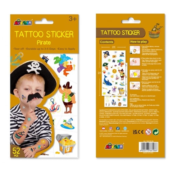 Avenir Tatoo Sticker - Pirate image 3