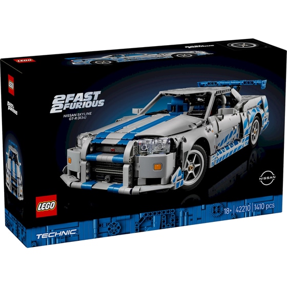 LEGO® Technic 2 Fast 2 Furious Nissan Skyline GT-R (R34) Car (42210) image 0