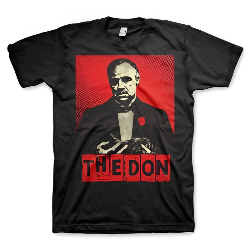 HYBRIS T-shirt Hybris The Godfather The Don - Μαύρο