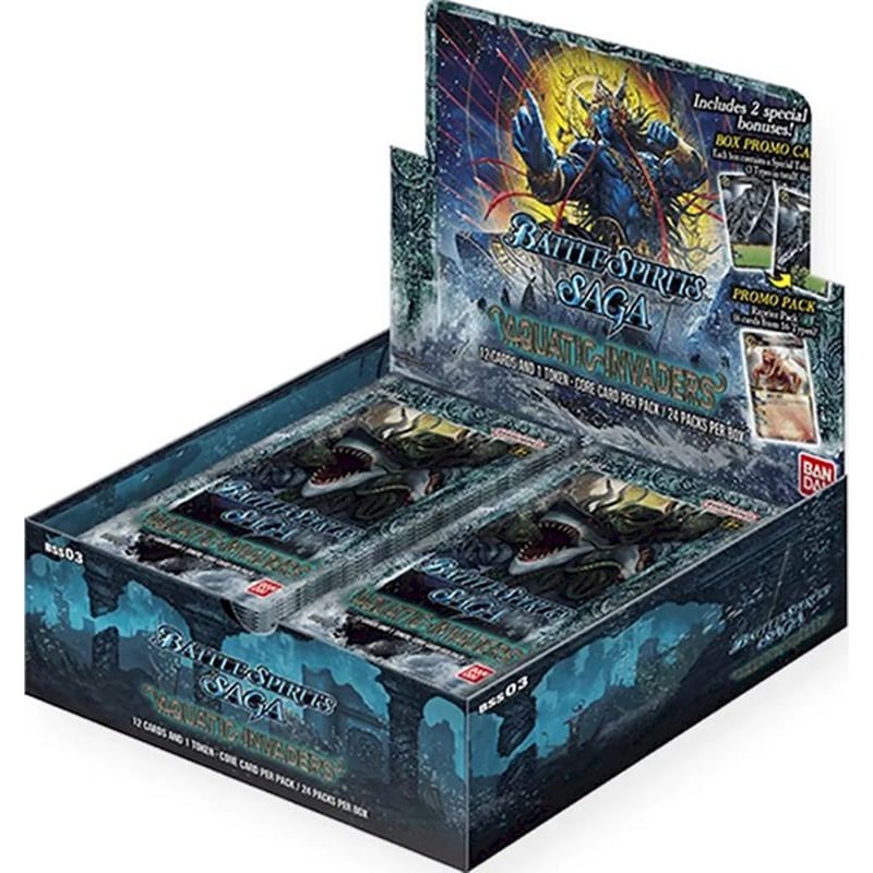 BANDAI NAMCO Battle Spirits Saga BSS03 Aquatic Invaders Booster Box (24 Packs)