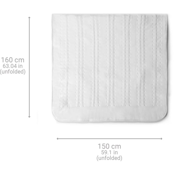 Ηλεκτρικό Υπόστρωμα MEDISANA HU 676 Διπλό 160 x 150 cm Λευκό image 2