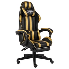 Gaming Καρέκλα VidaXL Racing από Τεχνητό Δέρμα - Μαύρη/Χρυσό