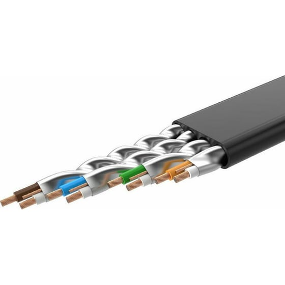 Καλώδιο Ugreen Flat U/FTP Cat.7 3m Μαύρο image 3