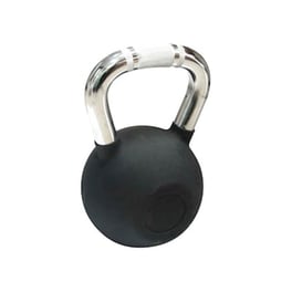 Kettlebell Με Επένδυση Λάστιχου Και Λαβή Χρωμίου 24kg
