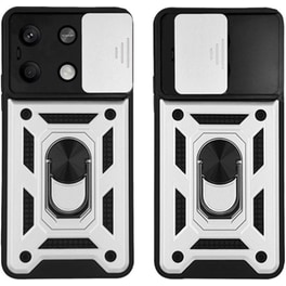Θήκη Xiaomi Redmi Note 13 Pro 5G - Sonique Ring Armor Campro - Ασημί
