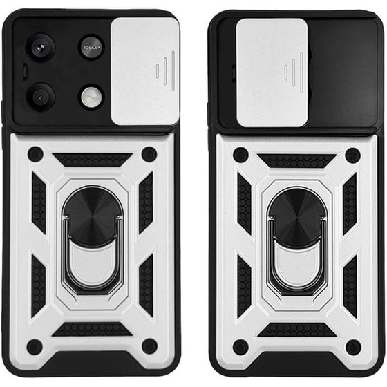 Θήκη  Xiaomi Redmi Note 13 Pro 5G - Sonique Ring Armor Campro - Ασημί image 0