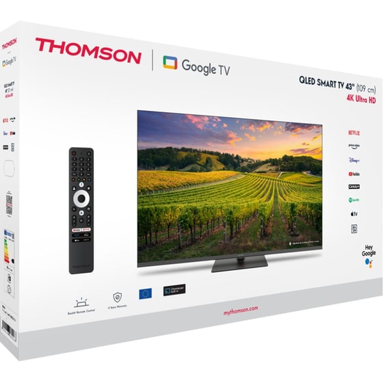 Thomson QLED 43"4K Google TV Τηλεόραση 43QG5C14 image 4