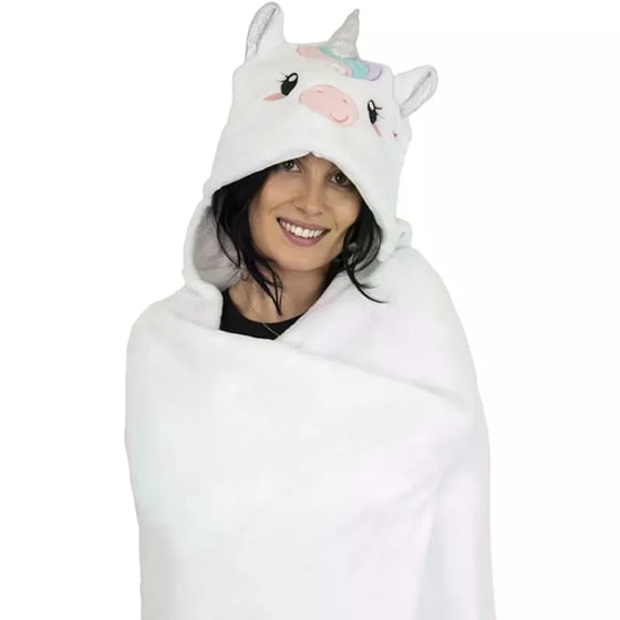 Κουβέρτα με Κουκούλα Legami Unicorn image 1