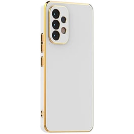 Θήκη Σιλικόνης Samsung Galaxy A13 5g - Bodycell Gold Plated - Λευκό