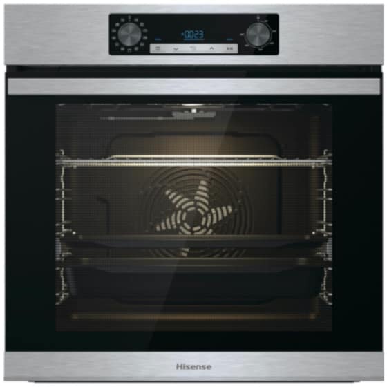 HISENSE BSA65226AX & E6431X 77 Lt Eντοιχιζόμενο Σετ Φούρνος και Εστία Inox image 2