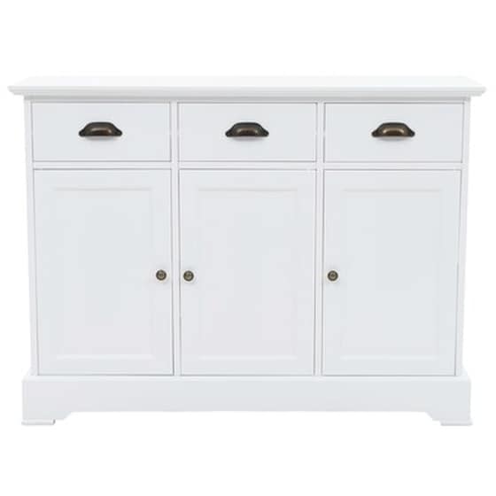 Vidaxl Μπουφές Με 3 Πόρτες 105 X 35 X 77,5 Εκ. Από Mdf Και Ξύλο Πεύκου image 4