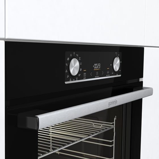 GORENJE BOSX6737E13BG 77 Lt Μαύρο Εντοιχιζόμενος Φούρνος Άνω Πάγκου image 3