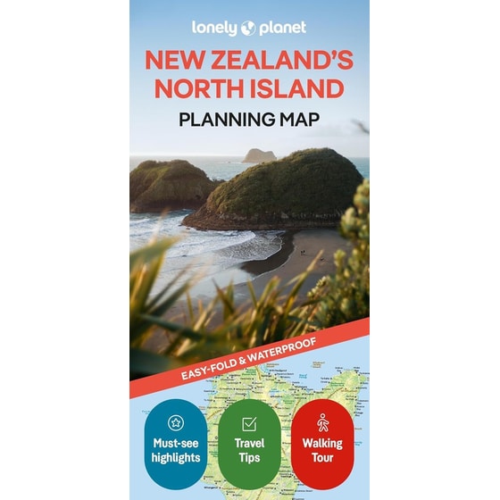 Lonely Planet New Zealand's North Island Planning Map image 0