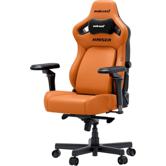 Καρέκλα Gaming Anda Seat Kaiser 4 V2 XLarge με 6D Μπράτσα Δερματίνης - Πορτοκαλί image 3