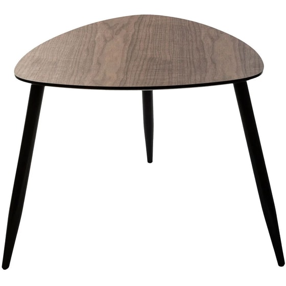 Σετ Τραπεζάκια Σαλονιού Spitishop A-s Mileo από Ξύλο Walnut 166640 2 Τμχ - Καφέ image 1