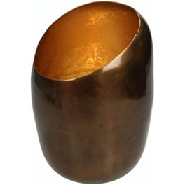 Κηροπήγιο ArteLibre Αλουμίνιο 13.5x20 cm - Καφέ/Χρυσό