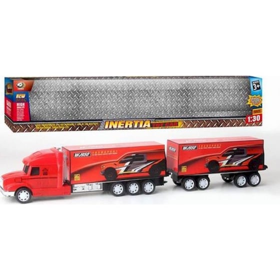 Παιδική Διπλη Νταλικα Inertia Toy Car Σετ - Κόκκινη image 0