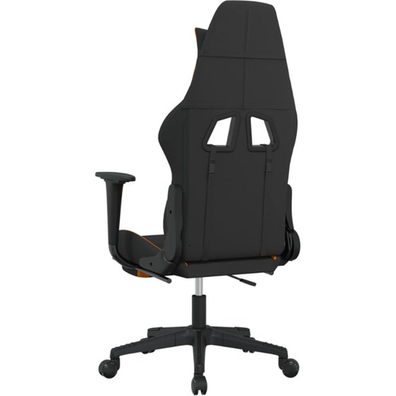 Καρέκλα Gaming VIDAXL 3143747 με Υποπόδιο - Μαύρο image 3