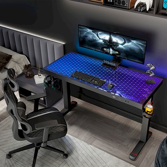Γραφείο Gaming/ Εργασίας Eureka Ergonomic ERK-G47-V1-EU 120x60x75-122cm image 1