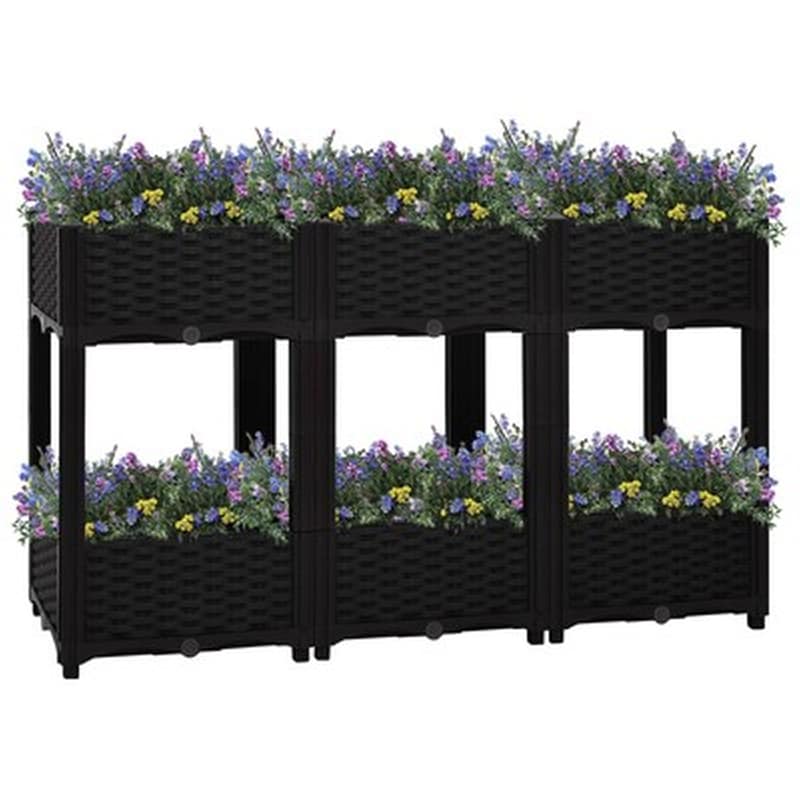 Vidaxl Ζαρντινιέρα 120 X 40 X 71 Εκ. Από Πολυπροπυλένιο