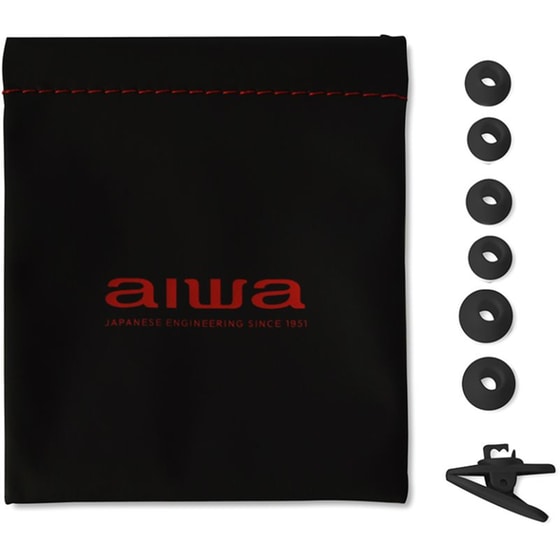 Ακουστικά Handsfree Aiwa ESTM-500 3.5mm Jack - Black Diamond image 3