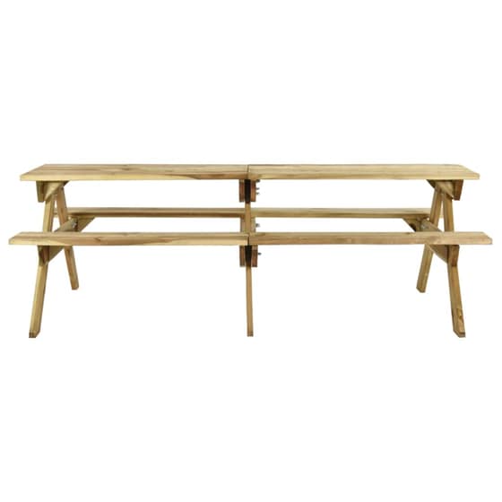 Τραπέζι Εξωτερικού Χώρου VidaXL Aπό Ξύλο 220x122x72 cm - Καφέ image 1