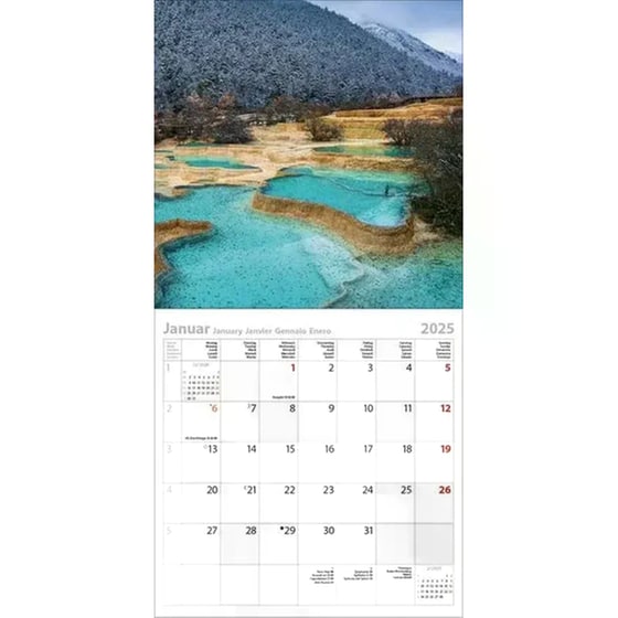 Ημερολόγιο Τοίχου 2025 Wunder der Welt image 1