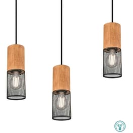 Trio Lighting Tosh Ρυθμιζόμενο Κρεμαστό Φωτιστικό Μαύρο Ράγα για 4 Λαμπτήρες E27 65x9x150εκ.
