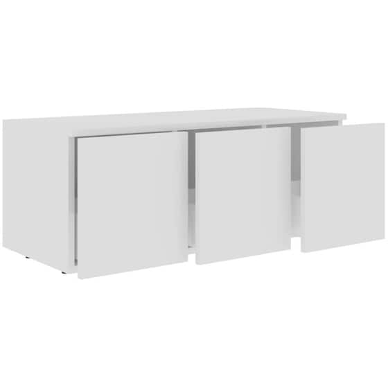 Έπιπλο Τηλεόρασης VidaXL από Μοριοσανίδα 80x34x30cm - Λευκό image 1