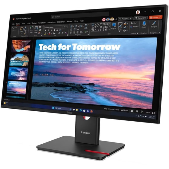 Lenovo ThinkVision T27QD-40 Monitor 27" Quad HD IPS Flat 120Hz 6ms image 2